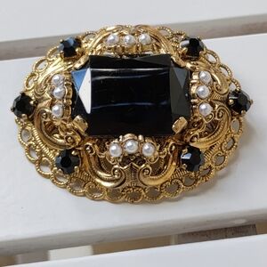 Vintage West Germany Filigree Brooch